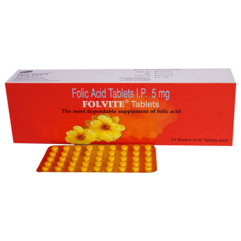 Folvite 5mg Tablet- 45
