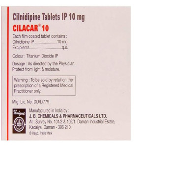 Cilacar 10 Tablet- 15