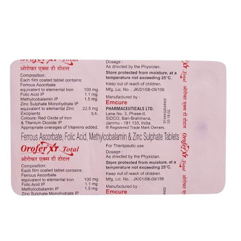 Orofer XT Total Tablet- 10